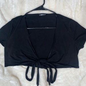 Black crop top